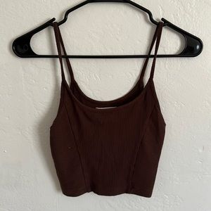 Urban outfitters tank top, dark brown.